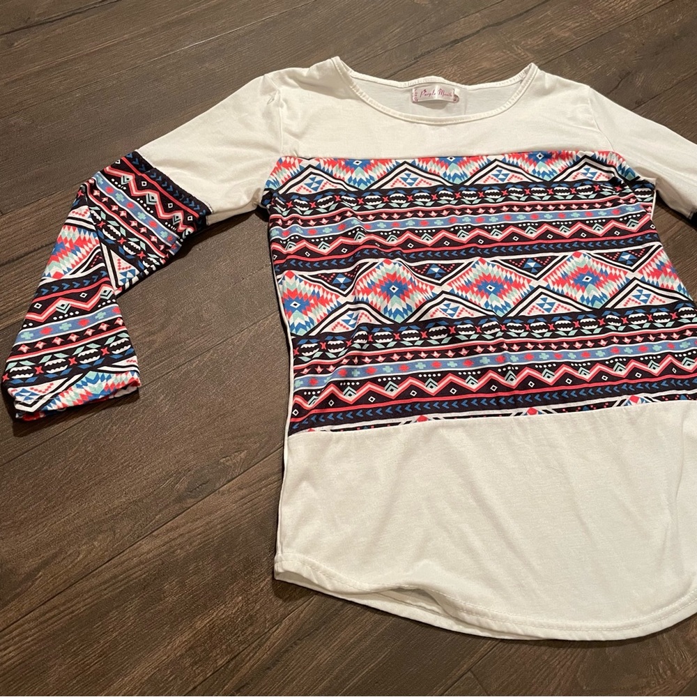 Aztec Print Long Sleeve